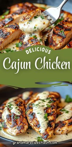 delicious cajun chicken recipe on a plate