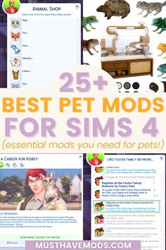 the 25 best pet mods for sims 4, including cats and other animals