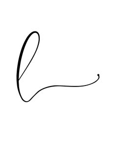 the letter l is made up of black lines on a white background with an arrow in the center