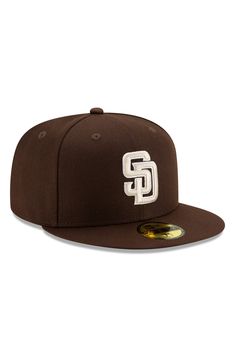 Your San Diego Padres dominate on the diamond, and now you can rep their on-field look from anywhere with this Alternate Authentic Collection On-Field 59FIFTY Fitted Hat from New Era! This cap is exactly what you're looking for to take your San Diego Padres collection to the next level. The crisp authentic graphics will ensure you're the envy of your fellow fans. Material:  100% Polyester High Crown Structured fit Flat bill Fitted Raised embroidered graphics Six panel construction with eyelets O Brown Fitted Hat, Brown Fitted Hat With Flat Bill, Brown Fitted Baseball Cap, Rodeo Couples, Brown 5-panel Snapback Hat, San Diego Padres Hat, New Era Fitted, Cap Mens, San Diego Padres