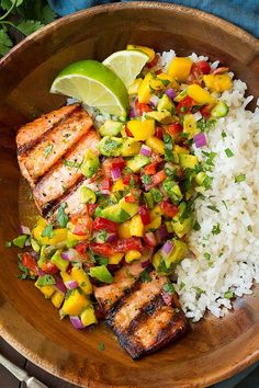 the instagram page shows an image of a plate of food with rice and vegetables