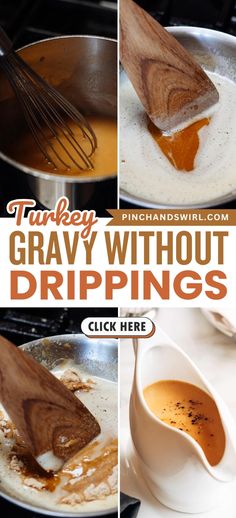 there are pictures of gravy without drippings