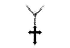 Osbornes Cross Necklace - Gothic necklaces and jewelry Black Skull Necklace With Oxidized Finish, Black Oxidized Skull Necklace, Gothic Necklaces, Gothic Cross, Necklace Gothic, Hipster Grunge, Gothic Necklace, Wholesale Gifts, Jewelry Diamonds