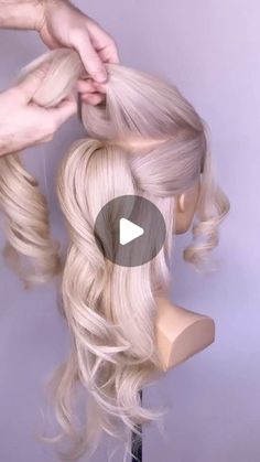 Pretty Hairdos For Medium Hair, Hairstyle For Pageant, How To Do Wedding Hairstyles, Wedding Hairstyles With Fringe, Mermaid Hair Updo, Long Glam Hair, Unique Half Up Half Down Hairstyles, Diy Bride Hairstyles, Wedding Hair Styles For Bride