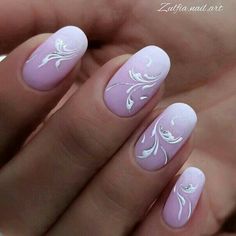 Cute April Nails, Nails Of 2023, French Manicure Acrylic Nails, Summer Nail Art Designs, Swirl Nail Art, April Nails