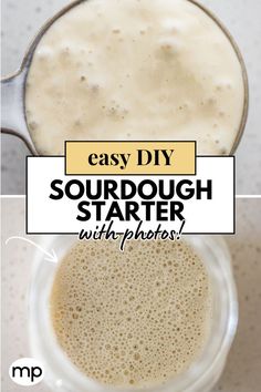 Sourdough Starter. Pizza Sourdough, Make Sourdough Starter, Sourdough Bagels, Bread Sourdough, Homemade Sourdough Bread, Homemade Bread Recipes Easy, Homemade Sourdough, Artisan Bread Recipes