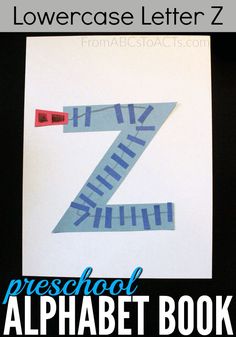 the lowercase letter z preschool alphabet book