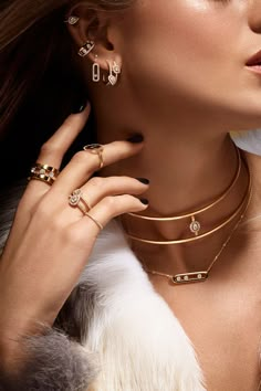 Necklace Model Photography, Jewelry Trends 2024 2025, Jewelry 2024 Trends, Fashion Jewelry Editorial, Jewellery Fashion Shoot, Messika Jewelry