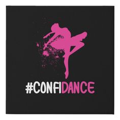 a pink and black photo with the words confidantce on it