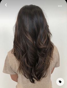 Brown Hair Lived In, Dark Brown Asian Hair With Highlights, Black Hair Minimal Highlights, Indian Hair Brown Highlights, Brunette Balayage Hair Indian Skin, Brown Hair Colour Highlight, Hair Coloring For Asian Hair, Black Hair Balayage Indian Dark Brown, Brown Balayage On Black Hair Asian