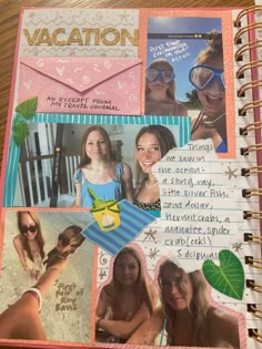 Teenage Scrapbook Bereal, May Scrapbook Ideas, Freshmen Year Scrapbook Ideas, School Year Scrapbook, Hawaii Scrapbook Ideas, Beach Scrapbook Ideas, First Day Of School Scrapbook Layouts, Summer Scrapbook Ideas Front Cover