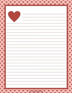 a notepad with hearts on it and the words love is written in red ink