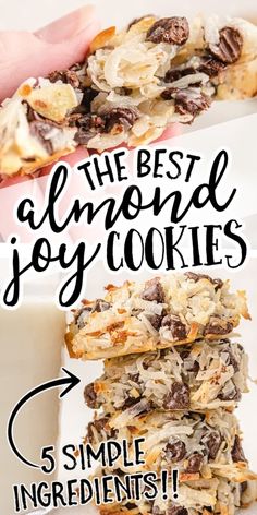 the best almond joy cookies are made with simple ingredients