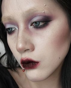 freya86 芙蕾雅 (@freya86_ff) • Instagram photos and videos Makeup For Hooded Eyelids, Alt Makeup, Ethereal Makeup, Dope Makeup, Goth Makeup, Gothic Makeup