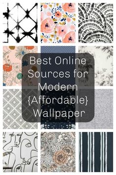 the best online sources for modern wallpapers and fabric designs, including floral patterns