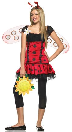 Daisy Applique, Bug Costume, Bug Dress, Ladybug Dress, Teen Halloween, Fancy Dress Halloween Costumes, Ladybug Costume, Outfit Essentials