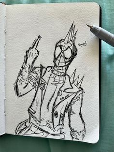 Fun Simple Drawing Ideas, Art Sketches Graffiti, Hobie Brown Sketchs, Grafitti Sketch Book, Spiderpunk Sketch, Sketch Book Cover Ideas Drawings, Spider Punk Sketch, Punk Drawings Sketches, Spiderpunk Drawing