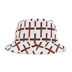 First, it protected fishermen from rain in the 1900s. Now, the personalized bucket hat is making its way to the very top of fashion picks for all ages. Choose the seam lines, add your zaniest designs and patterns on the bucket hat and make a modern wardrobe staple come to life.  .: Material: 100% polyester .: Available in 2 sizes .: Two stitching color options to pick from .: Sewn-in label .: Made in USA White Retro Bucket Hat With Curved Brim, White Retro Adjustable Bucket Hat, Retro White Adjustable Bucket Hat, White Adjustable Retro Bucket Hat, Retro White Wide Brim Sun Hat, Vintage Brown Bucket Hat, Vintage White Bucket Hat With Short Brim, Vintage White Wide Brim Bucket Hat, Vintage White Bucket Hat