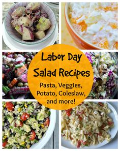 labor day salad recipes pasta, veggies, potato coleslaw and more