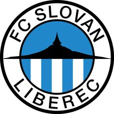 the logo for the soccer team, which is currently in blue and white with black stripes