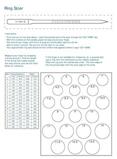 an instruction sheet for measuring the size and width of a toothbrush with numbers on it