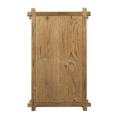 a wooden door on a white background