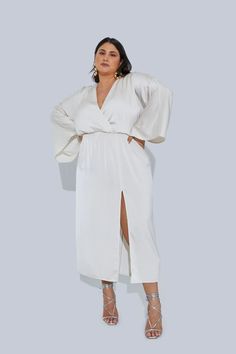 Alayiah Midi Dress Ivory – GIA/irl Wedding Shower Outfit, Rehersal Dinner Dresses, Rehearsal Dinner Outfits, Plus Size Clothing Stores, Outfit Plus Size, Bridal Shower Outfit, Rehearsal Dinner Dresses, Curvy Fashionista, Plus Size Boutique