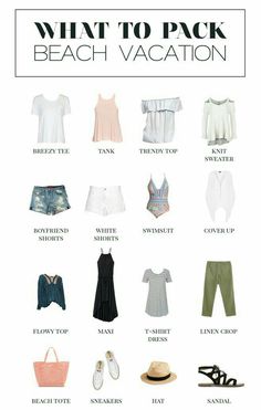 what to pack for a beach vacation