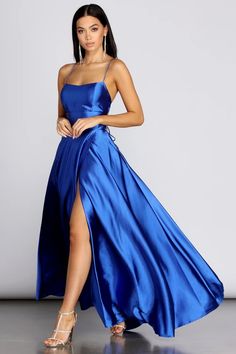 Neon Prom Dresses, Baju Kahwin, Gaun Fashion, Royal Blue Prom Dresses, 파티 드레스, Backless Prom Dresses