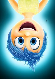 an image of a cartoon character with blue eyes and a yellow ball on his head