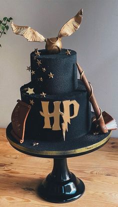 a harry potter themed cake on top of a table