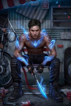 Urban Fantasy Inspiration, Fantasy Magic, Arte Cyberpunk, Modern Fantasy, Glitch Art, Trailer Park, Fantasy Warrior, Arte Fantasy