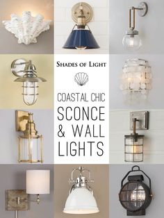 Coastal Wall Sconces Living Room, Nautical Sconces Bathroom, Small Coastal Bathroom Wall Light Fixtures, Lake House Wall Sconces, Beach House Bathroom Lighting, Beachy Wall Sconces, Beachy Wall Light Fixtures, Coastal Outdoor Lighting Fixtures, Coastal Bathroom Vanity Lights