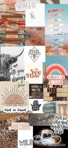 a collage of images with words and pictures