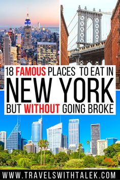 18 Famous Places to Eat in NYC Without Going Broke + Secret Local Tips! Top Things To Do In Nyc, What To Eat In New York City, Best Things To Do In New York City, Top 10 Things To Do In New York City, Nyc Food Guide, Trendy Nyc Restaurants, Best New York Restaurants, New York Food Guide