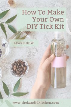 Protect yourself and your loved ones from Lyme disease carrying ticks this summer with your own DIY tick kit! Prevention is key in keeping these nasty bloodsuckers away. Discover what items you should keep in your kit and how to make the spray that will not only keep bugs off you, but smells great too! Diy Medicine, Safe Skincare, Bug Spray, Natural Lifestyle, Diy Skincare, Natural Diy, Holistic Living, Diy Health, Skin Care Recipes