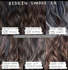 Light Chocolate Brown Hair Color, Level 7 Hair Color, Redken Color Formulas, Redken Toner, Light Chocolate Brown Hair, Brownish Red Hair, Formula Chart, Chocolate Brown Hair Color