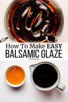 how to make easy balsamic glaze in the microwave or on the stove