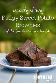 Healthyish Snacks, Ww Treats, Sugar Addict, Potato Brownies, Vegan Brownies, Sweet Potato Brownies, Healthier Desserts, Gluten Free Brownies, Gf Desserts