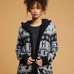 Great Shopping Harry Potter House Symbols Fair Isle Sherpa Open Cardigan Grey Women's sz S, New Womens Sweaters Hufflepuff Slytherin, Gryffindor Ravenclaw, Ravenclaw Hufflepuff, Potter House, Harry Potter House, Potters House, Harry Potter Houses, Womens Sweaters, Sherpa Lined