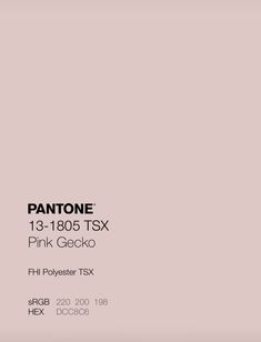 pantone's pink gecko color is shown in this advertisement for the company