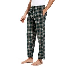 PRICES MAY VARY. Soft and Warm: These comfy mens pajama pants are perfect for lounging or sleeping; Made from ultra-soft lightweight 100% polyester micro fleece, these mens pajama bottoms feel smooth against the skin and keep you warm and cozy on cold nights, with moisture wicking properties to keep you comfortable Multi-Functionality: With two deep pockets to hold your phone or keys, and a fully functioning button fly, these mens lounge pants with pockets have the thoughtful design details to m Plaid Pajama Pants Outfits Men, Mens Pj Poplin Pants, Boys Plaid Pajama Pants, Mens Lounge, Plaid Pjs, Plaid Pj Pants Mens, Mens Pajama, Mens Flannel Pajamas, Mens Pyjama Bottoms