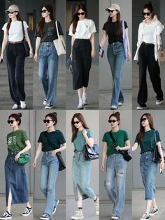 Simple Clean Look Outfit, Laid Back Outfits Casual Chic, Ootd Ideas Simple Casual, Denim Outfit Korean, Clean Casual Outfits, University Outfits Aesthetic, Simple Clean Outfits, Clean Outfit Aesthetic, Casual Office Outfits Women Jeans