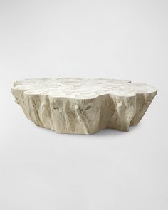 an unusual table made out of stone