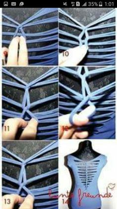 the instructions to make a mannequin dress form on an iphone screen, with pictures and text below