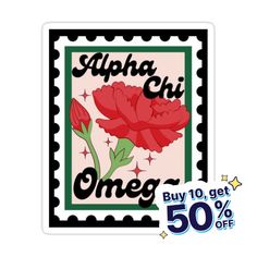 a stamp with an image of a flower and the words, aloha chi on it