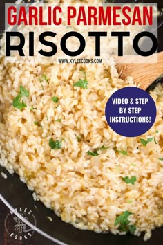 the cover of garlic parmesan risotto