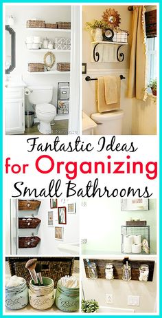 bathroom organization ideas for small bathrooms