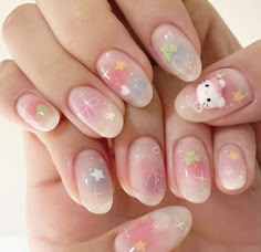 Nail Vibes, Kitty Nails, Blush Nails, Hello Kitty Nails