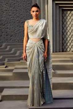 Draped Saree Gown, Saree Gowns, Draped Saree, Zardozi Work, Gown For Women, Saree Gown, Drape Saree